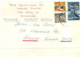 (951) Australia Antartci Territory Stamps On Cover (front And Back Of Cover - Unusual! ) - Briefe U. Dokumente