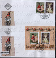 Bulgaria / Bulgarie – 2015 Europa- Antique Toys  2v.+S/S- 2 FDC - 2015