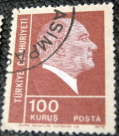 Turkey 1972 Kemal Ataturk 100k - Used - Oblitérés
