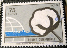 Turkey 1973 Exports Cotton 75k - Used - Oblitérés
