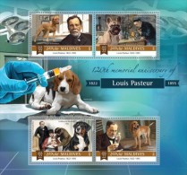 Maldives. 2015 Louis Pasteur. Dogs. (810a) - Louis Pasteur