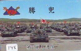Télécarte JAPON * WAR TANK (148) MILITAIRY LEGER ARMEE PANZER Char De Guerre * KRIEG * JAPAN Phonecard Army - Armée