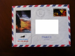 Nouvelle-Calédonie : Lettre Ayant Circulée Adresse Masquée électroniquement - Storia Postale