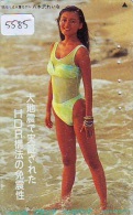 Télécarte Japon EROTIQUE (5585) EROTIC * Japan * ACTRESS  * TK * BIKINI  GIRL * BATHCLOTHES  * FEMME * SEXY LADY - Mode