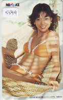 Télécarte Japon EROTIQUE (5599) EROTIC * Japan * ACTRESS  * TK * BIKINI  GIRL * BATHCLOTHES  * FEMME * SEXY LADY - Mode