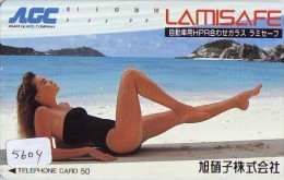 Télécarte Japon EROTIQUE (5604) EROTIC * Japan * ACTRESS  * TK * BIKINI  GIRL * BATHCLOTHES  * FEMME * SEXY LADY - Mode