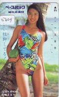 Télécarte Japon EROTIQUE (5609) EROTIC * Japan * ACTRESS  * TK * BIKINI  GIRL * BATHCLOTHES  * FEMME * SEXY LADY - Mode