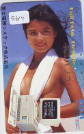 Télécarte Japon EROTIQUE (5614) EROTIC * Japan * ACTRESS  * TK * BIKINI  GIRL * BATHCLOTHES  * FEMME * SEXY LADY - Mode