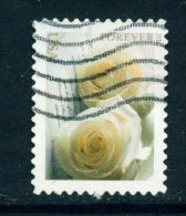 USA  -  2011  White Roses  Forever  Used As Scan - Gebruikt