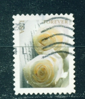 USA  -  2011  White Roses  Forever  Used As Scan - Gebruikt