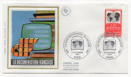 1985--enveloppe 1er Jour - FDC "Soie" -La Documentation Française -cachet  PARIS--75 - 1980-1989