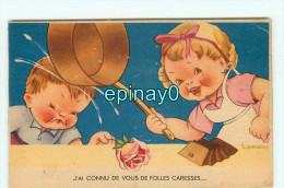 B - ILLUSTRATEUR - GOUGEON - Humour Casserole  - Rose - Enfant - Gougeon