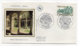 1985--enveloppe 1er Jour - FDC "Soie" --VIENNE-38--"Cloître St André Le Bas " --cachet  VIENNE---38 - 1980-1989