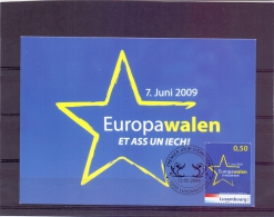 Luxembourg - Europawalen - Premier Jour D´émission - Luxembourg 12/5/2009 (RM7160) - Briefe U. Dokumente