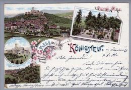 AK DE He KÖNIGSTEIN 1900-08-10mLitho - Königstein