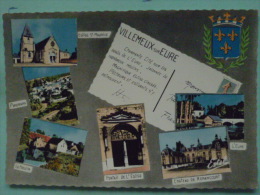 V 08-28-eure Et Loir-vllemeux Sur Eure--souvenir-eglise-pamorama-moulin-portail Chateau De Renancourt--l'eure-blason - Villemeux-sur-Eure