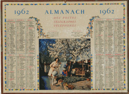 Almanach Des Postes Télégraphes Téléphones 1962 - Ses Débuts De Jardinière - Distribué Dans L´Ain - Big : 1961-70