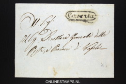 Italia:  Cover From Caserta To Napoli  Nice Cancels - 1. ...-1850 Prefilatelia