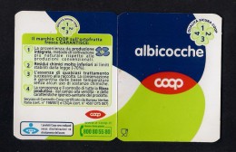 # ALBICOCCHE COOP  Italy Apples Tag Balise Etiqueta Anhänger Cartellino Fruits Frutas Apricot Abricot Aprikosen - Fruit En Groenten