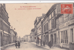 CPA Animée (82)  GRISOLLES Avenue De Montauban Boucherie Charcuterie - Grisolles