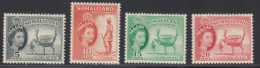 Somaliland Prefecture 1953 Definitives Low Values Mi 121-124 MH - Somaliland (Protettorato ...-1959)