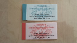 3scans ENTE POSTE Visitate Il Museo Storico Della Posta 2 LIBRETTI Foglietto Minifoglio Italia 1995 Mnh ** Nuovi Nuovo - Cuadernillos