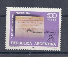 150021438   ARGENTINA  YVERT  Nº  1220  */MH - Ongebruikt