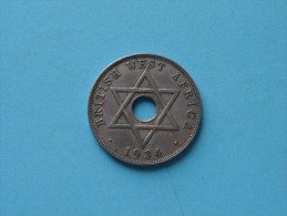 1934 - Penny / KM 9 - British West Africa ( Uncleaned Coin / For Grade, Please See Photo ) !! - Kolonies