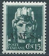 1944 CLN A.M.S. EFFIGIE 15 CENT MNH ** - VA38-8 - Comitato Di Liberazione Nazionale (CLN)