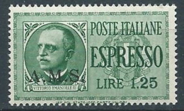 1944 CLN A.M.S. ESPRESSO 1,25 LIRE MNH ** - VA38-9 - Nationales Befreiungskomitee