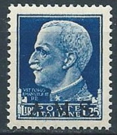 1944 CLN A.M.S. EFFIGIE 1,25 LIRE MNH ** - VA38-8 - Nationales Befreiungskomitee