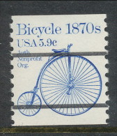 USA 1982 Scott # 1901a. Transportation Issue: Bicycle 1870s, MNH (**), - Rollenmarken
