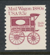 USA 1981 Scott # 1903. Transportation Issue: Mail Wagon 1880s, MNH (**). - Coils & Coil Singles