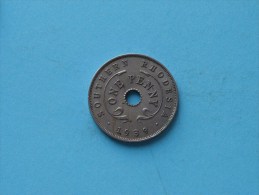1939 - One Penny / KM 8 - Southern Rhodesia ( Uncleaned - For Grade, Please See Photo ) ! - Rhodesia