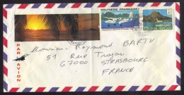 POLYNESIE - HAKAHAU UA POU - MARQUISES / 1982 LETTRE AVION POUR LA FRANCE (ref 6340) - Brieven En Documenten