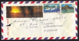 POLYNESIE - HAKAHAU UA POU - MARQUISES / 1982 LETTRE AVION POUR LA FRANCE (ref 6340) - Briefe U. Dokumente
