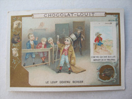 CHROMO CHOCOLAT LOUIT LE LOUP DEVENU BERGER Fable De Jean De La Fontaine - Louit