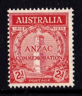 Australia 1935 ANZAC 2d MNH - Nuevos