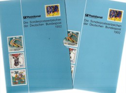 Leer Jahrbuch 1992 Deutschland Mit Schwarzdruck 1638 SD 15 ** 90€ Im Jahr BRD 1582-1644 Year-set Black Sheet Bf Germany - Andere & Zonder Classificatie
