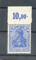 DR-Germania 87Ia POR OBERRAND  **POSTFRISCH BPP 200EUR (R0353 - Nuevos