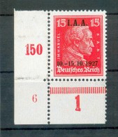 DR-Weimar RARITÄT 408 PlNr PLATTENNUMMER**POSTFRISCH (R0543 - Ongebruikt