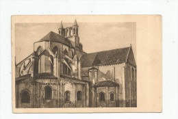 Cp , 86 , POITIERS, église MONTIERNEUF , Le Chevet Roman , écrite 1938 , Ed : Robuchon - Poitiers