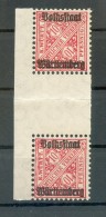 Württemberg 262I+ZS ABART Und STEG**POSTFRISCH (R1213 - Mint