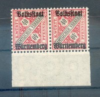 Württemberg 268I+II BEIDE ABARTEN**POSTFRISCH 90EUR (72918 - Nuovi