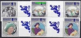 Falkland Islands Dependencies 1985  Life And Times Of The Queen Mother 4v Gutter   ** Mnh (23588) - Zuid-Georgia
