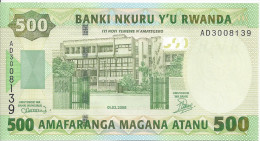 RWANDA - 500 Francs 2008 UNC - Rwanda