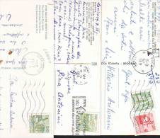 Jugoslavia  15 Francobolli  Anni 70/80/90 Su 11 Cartoline Panoramiche - Cartas & Documentos