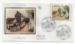 1983--enveloppe 1er Jour-FDC"Soie"--UTRILLO--"Le Lapin Agile" (Montmartre)--cachet  PARIS--75 - 1980-1989