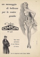 # CALZE OMSA 1950s Advert Pubblicità Publicitè Reklame Stockings Bas Medias Strumpfe - Tights & Stockings