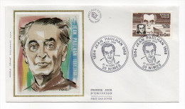 1984--enveloppe 1er Jour-FDC"Soie"--Jean PAULHAN--cachet  NIMES--30 - 1980-1989